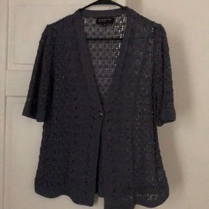 Netted cardigan